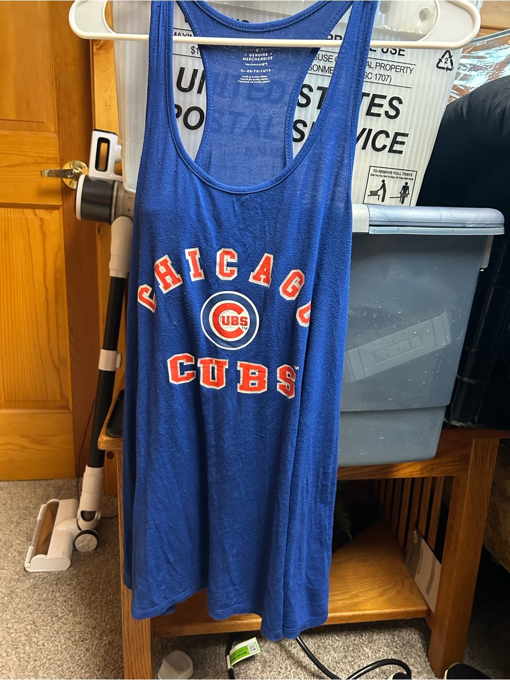 Royal Blue Sleeveless Cubs Tank Top